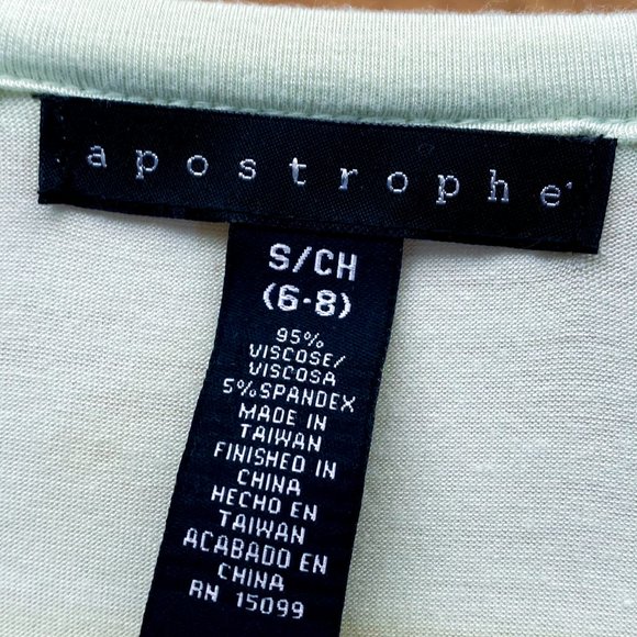 Apostrophe Layered Look Lazy Shirt Boho Steampunk Trendy Mint Green Top - Picture 6 of 10